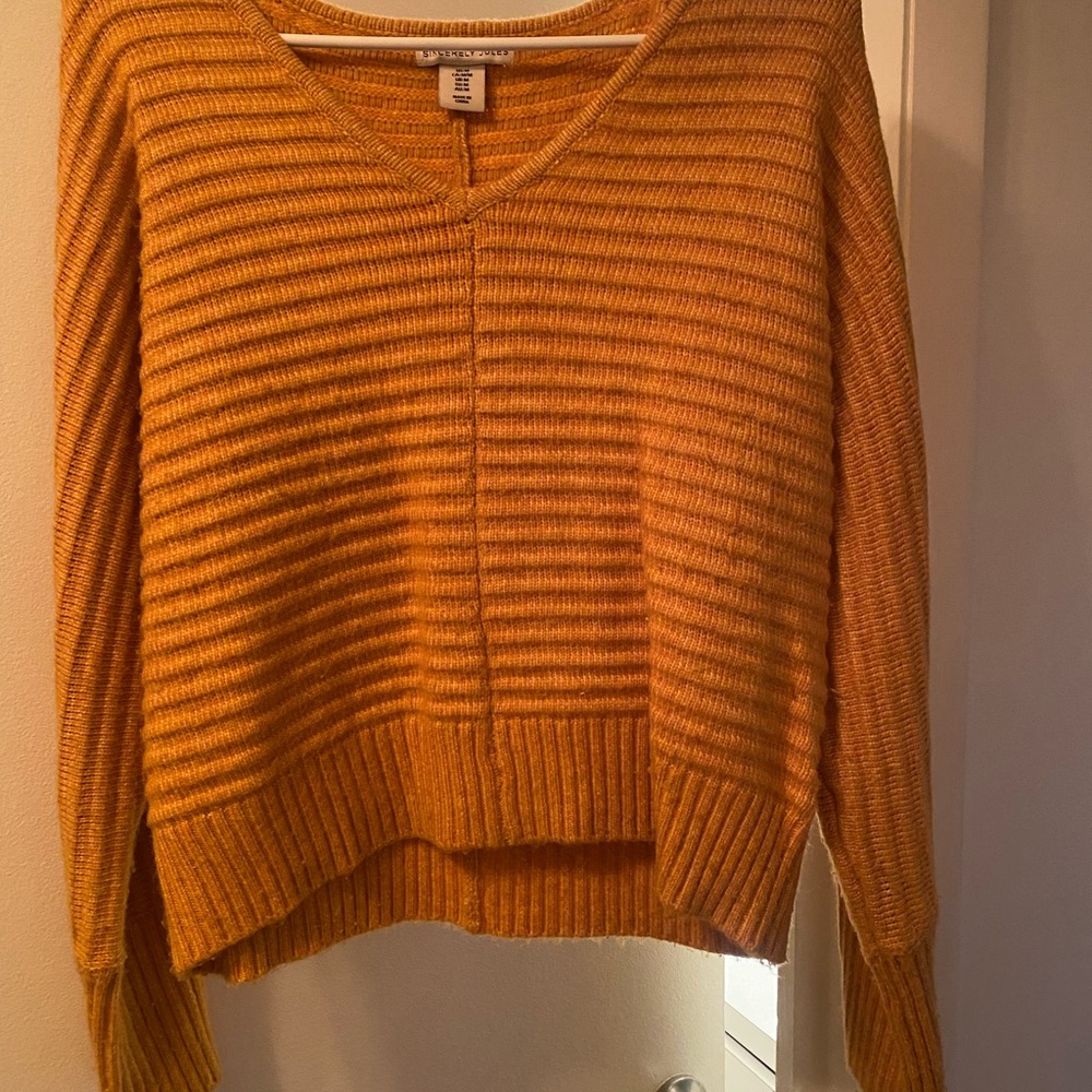Sincerely Jules Golden V-Neck Sweater